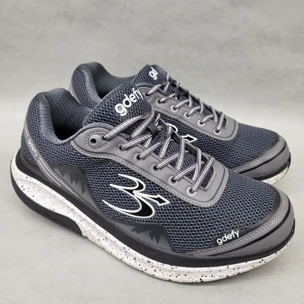 Gravity Defyer Mighty Walk Mens Size 10 Gray Athletic Running Shoes Sneakers